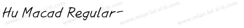 Hu Macad Regular字体转换